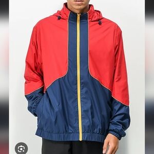Nike SB Jacket Mens Large Red Navy Storm-FIT Track  Windbreaker Skate